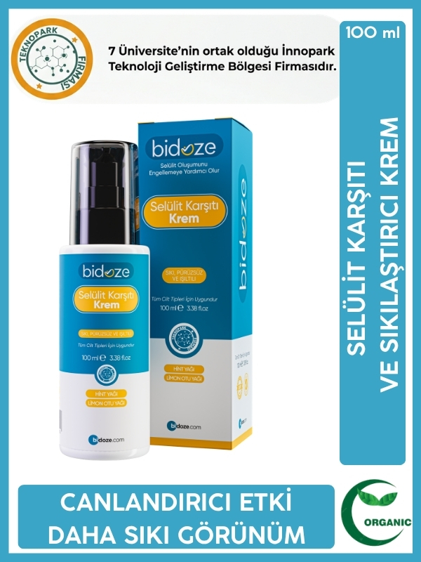 Bidoze Selülit Karşıtı ve Sıkılaştırıcı Vücut Kremi 100 Ml.